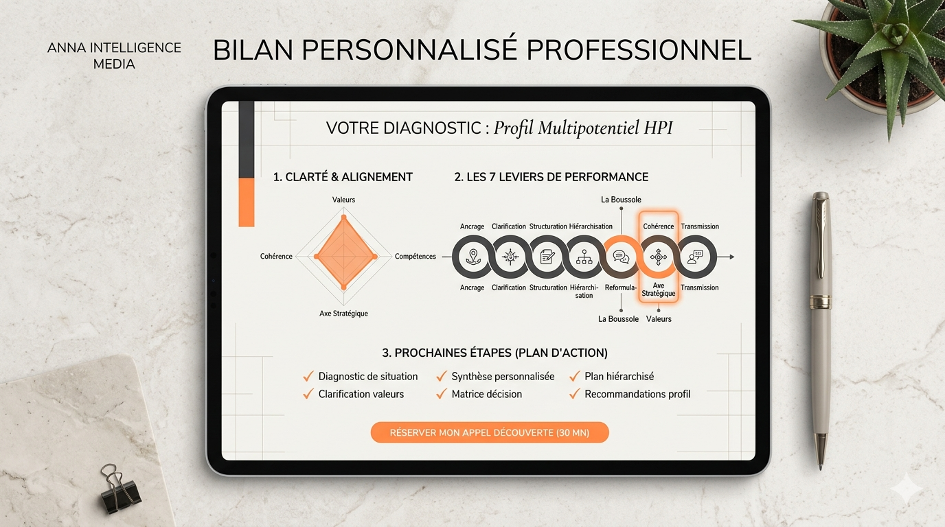 Bilan professionnel Anna Intelligence Media